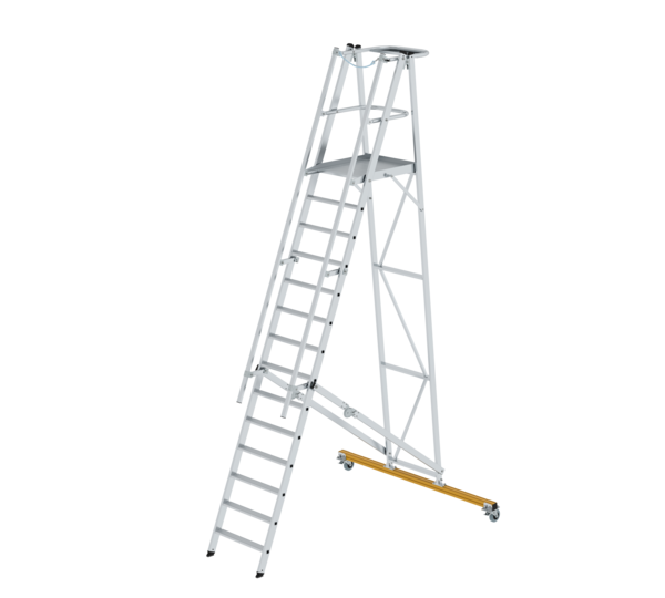 Plattformleiter klappbar und fahrbar, 14 Stufen | © MUNK GmbH