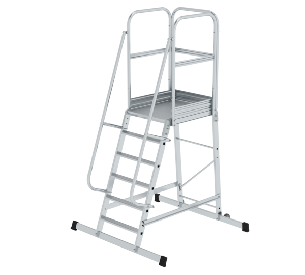 Échelle à plate-forme avec roulettes, 6 marches | © MUNK GmbH