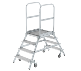 Plat.stairs,2-sid.acc. spr-load.cast.stl.grat,4 st | © MUNK GmbH