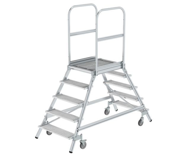 Plat.stairs,2-sid.acc. spr-load.cast.stl.grat,5 st | © MUNK GmbH