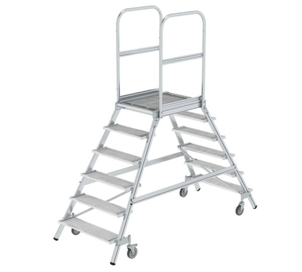 Plat.stairs,2-sid.acc. spr-load.cast.stl.grat,6 st | © MUNK GmbH