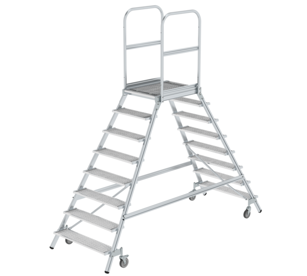 Plat.stairs,2-sid.acc. spr-load.cast.stl.grat,8 st | © MUNK GmbH