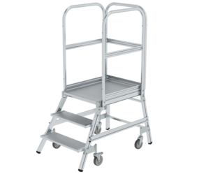 Plat.stairs,1-sid.acc. spr-load.cast. gr. alu,3 st | © MUNK GmbH