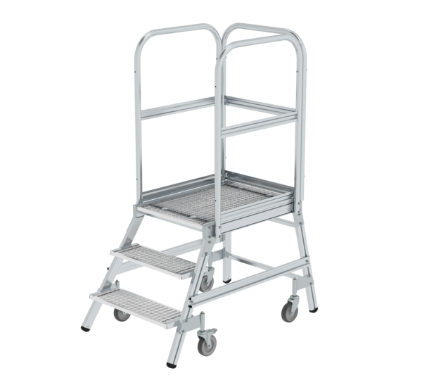 Plat.stairs,1-sid.acc. spr-load.cast.stl.grat,3 st | © MUNK GmbH