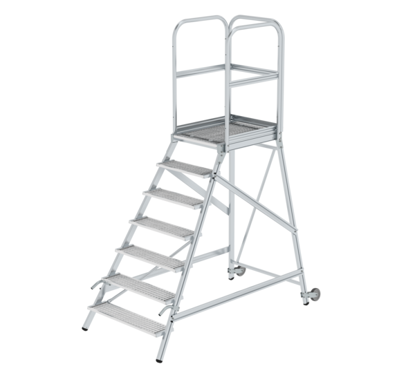 Plat.stairs, 1-sid.acc.w cast/handle st.grat. | © MUNK GmbH