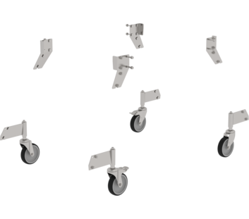 Kit d’équip. ultérieur roulettes orient. inox | © MUNK GmbH