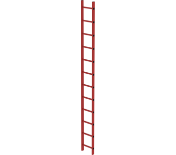 Shaft ladder RFG 300 mm clear width, 12 rungs | © MUNK GmbH