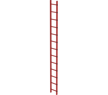 Shaft ladder RFG 300 mm clear width, 13 rungs | © MUNK GmbH