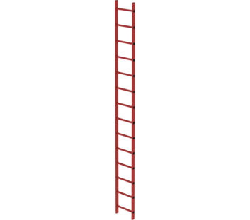 Shaft ladder RFG 400 mm clear width, 14 rungs | © MUNK GmbH