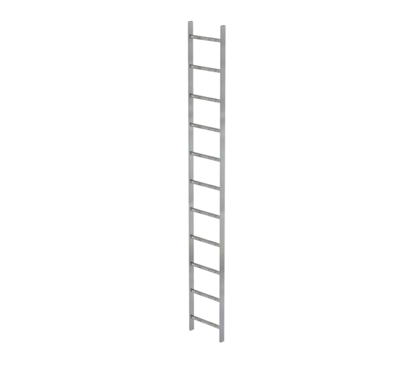 Shaft ladder, galv. st., 400 mm clear width 11 rgs | © MUNK GmbH