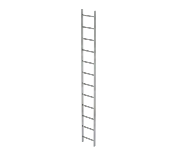 Shaft ladder, galv. st., 400 mm clear width 12 rgs | © MUNK GmbH