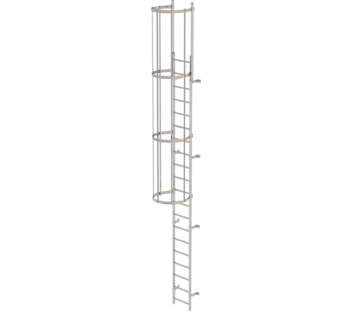 Sing.fl. vertical ladder w.bk prot.st.st.6.80m | © MUNK GmbH
