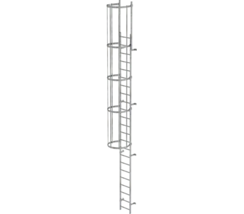 Sing.fl. vertical ladder w.bk prot.gal.st.7.64m | © MUNK GmbH