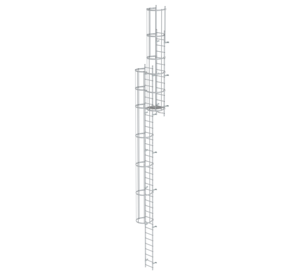 Multi.fl.vertical ladder w.bk prot.anod.alu.12.96m | © MUNK GmbH