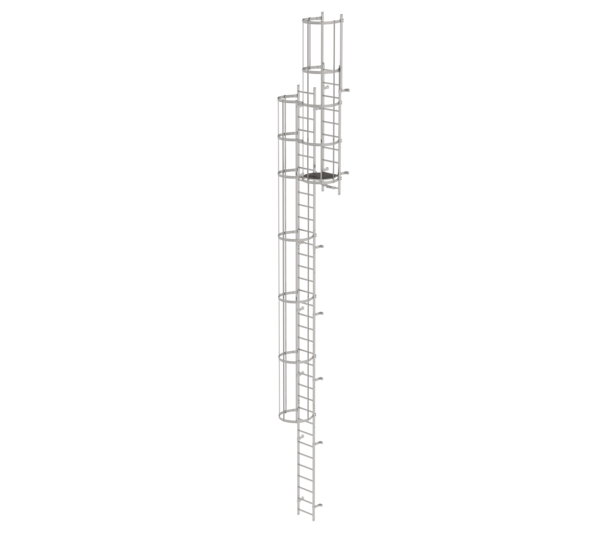 Multi.fl. vertical ladder w.bk prot.st.st.11.84m | © MUNK GmbH