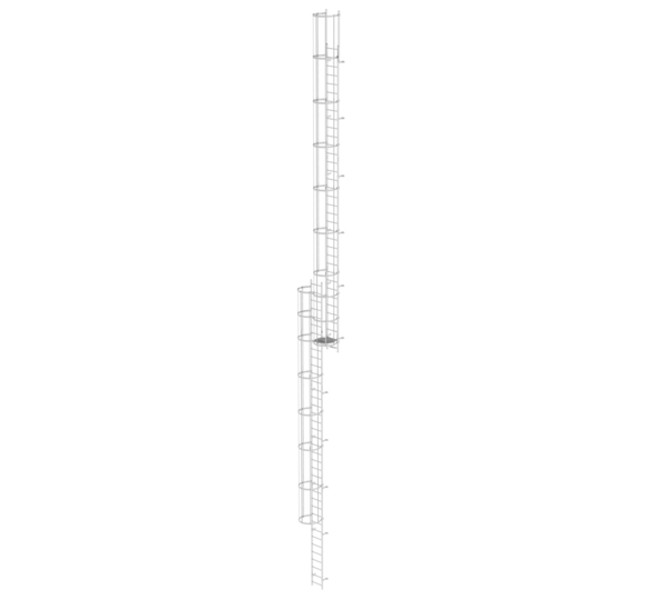 Mehrz. Steigleiter m. Rückensch. Edelst., 19,96m | © MUNK GmbH