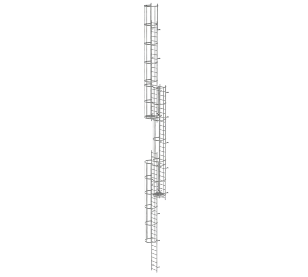 Mehrz. Steigl. m. Rückensch. Stahl verz., 18,00m | © MUNK GmbH