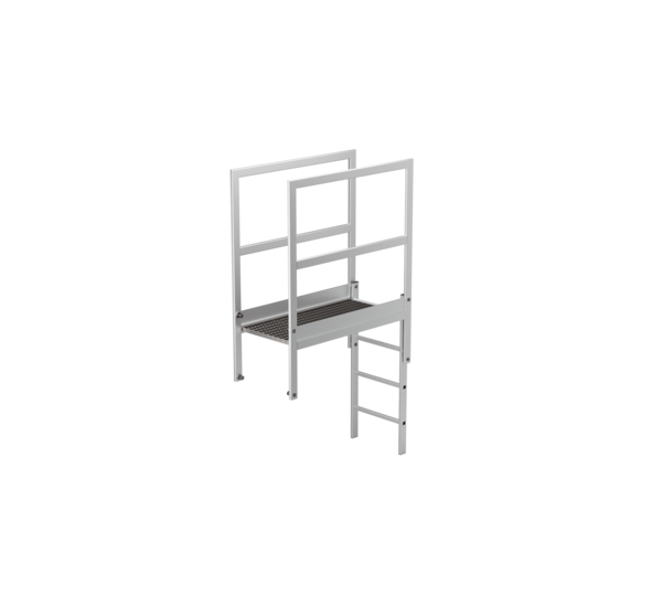 Attika-Überstieg Aluminium eloxiert Länge 1200 mm | © MUNK GmbH