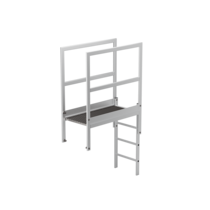 Passerelle pr acrotère alu anod., longueur 1200mm | © MUNK GmbH