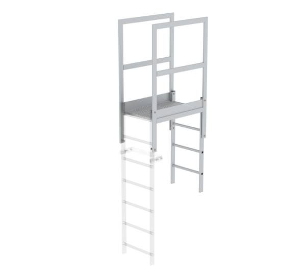 Passerelle pr acrotère alu anod., longueur 930mm  | © MUNK GmbH