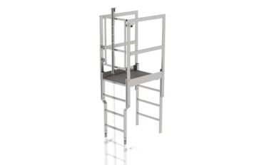 Attika-Überstieg mit SI-Türe Edelstahl | © MUNK GmbH