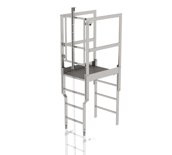 Passage d'acrotère avec portes de sécurité en inox | © MUNK GmbH
