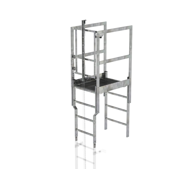 Attika-Überstieg m. SI-Türe & Steigschutz | © MUNK GmbH