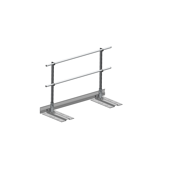 Ausstiegsgeländer seitlich 2,0 m für Metalldach-Deckschale | © MUNK GmbH