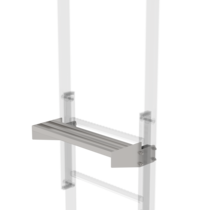 Marche de sortie inox 520x100-300mm, écart 200mm | © MUNK GmbH