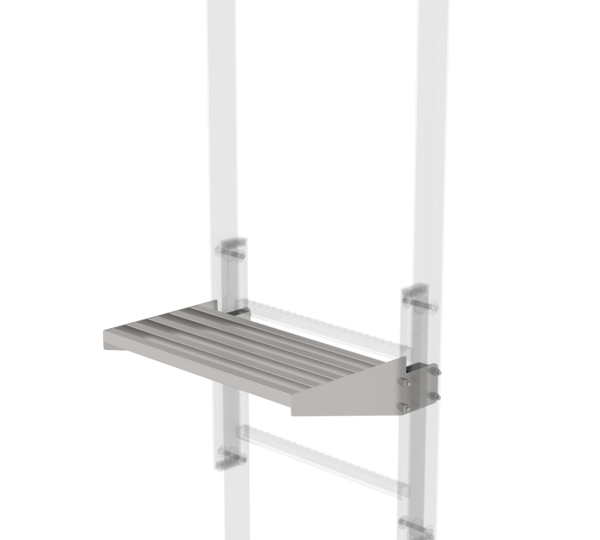 Exit step st. steel 520x100-300mm, clear.=300mm | © MUNK GmbH