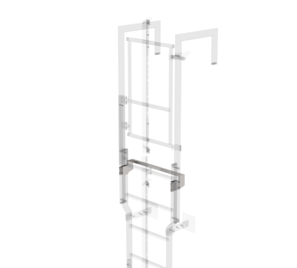 Ausstiegstritt Edelstahl 620mm, Spaltmaß 100mm | © MUNK GmbH