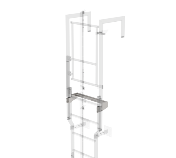 Exit step st. steel 620mm, clear.=150mm | © MUNK GmbH