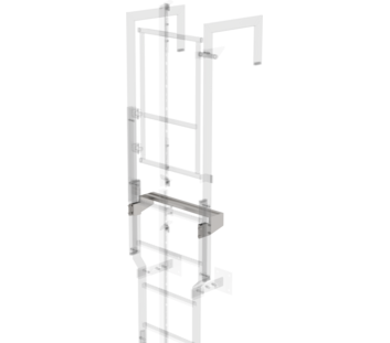 Exit step st. steel 620mm, clear.=150mm | © MUNK GmbH