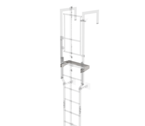 Ausstiegstritt Edelstahl 620mm, Spaltmaß 200mm | © MUNK GmbH