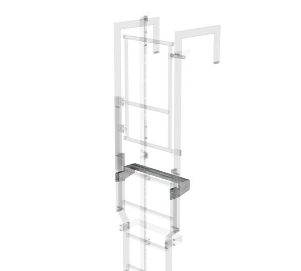 Exit step galvanised steel 620 x 150mm | © MUNK GmbH