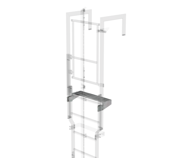 Exit step galvanised steel 620 x 200mm | © MUNK GmbH