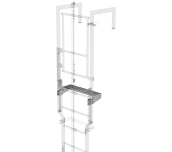 Marche de sortie en acier galvanisé, 620x200mm | © MUNK GmbH