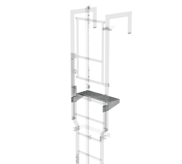 Marche de sortie en acier galvanisé, 620x250mm | © MUNK GmbH