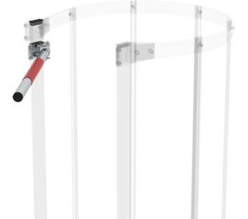 Safety barrier, screwable to ladder side-rail | © MUNK GmbH