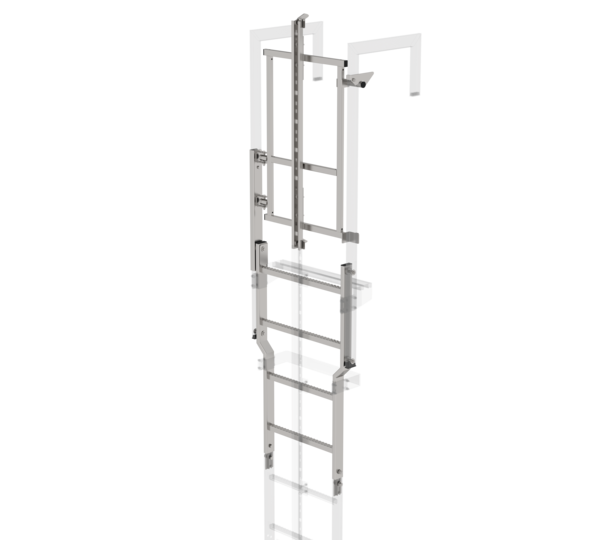 Sicherungstüre mit Steigschutzschiene Edelstahl | © MUNK GmbH