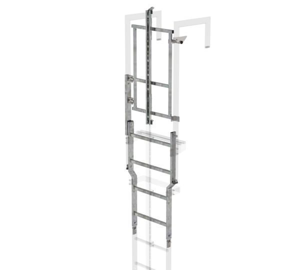 Sicherungstüre m. Steigschutz, Stahl- verzinkt | © MUNK GmbH