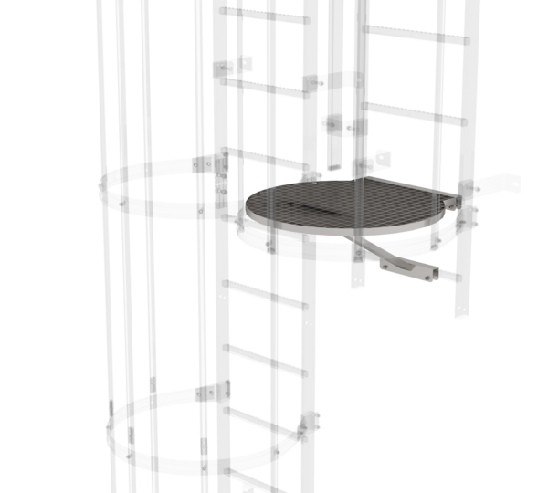 Transfer pf. betw.ladder sect. Ø700mm, st.st. | © MUNK GmbH