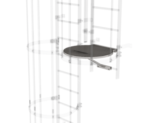 Transfer pf. betw.ladder sect. Ø700mm, st.st. | © MUNK GmbH