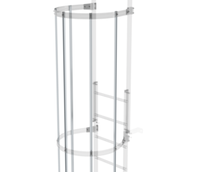 Rückenschutzstrebe 3000 mm lang Aluminium blank | © MUNK GmbH