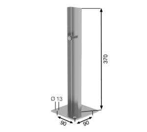 Plaque de base pour fixation au sol, acier galv. | © MUNK GmbH