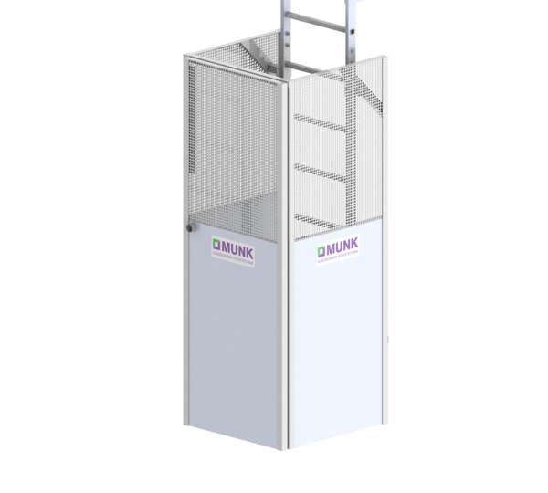 Enclosure with panic lock, galv. st./br. alu. | © MUNK GmbH