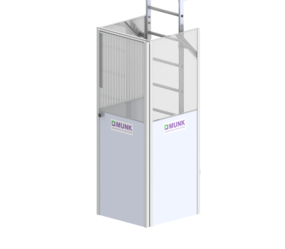 Einhausung m. Panikschloss Stahl verzinkt/Alu bl. | © MUNK GmbH