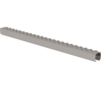 Barreau perforé 470mm en acier blanc | © MUNK GmbH