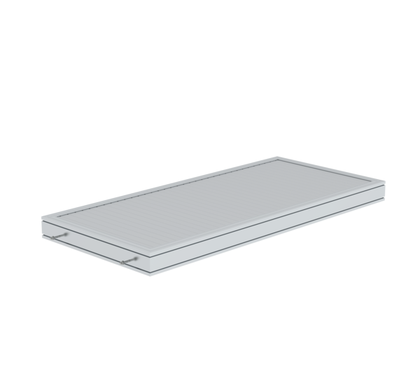 Plattform Aluminium geriffelt 1860x850 mm | © MUNK GmbH