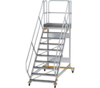 Platform stairs 45° mobile st. wid. 1,000 mm, 10st | © MUNK GmbH